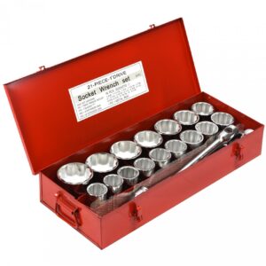 1″ DR 21PC 12PT SOCKET SET – SAE