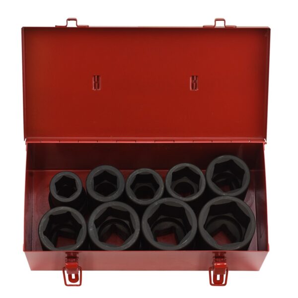 1″ DR 10PC DEEP IMPACT SOCKET SET- SAE