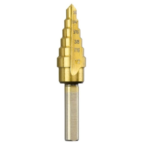 #6 TITANIUM STEP DRILL BIT 3/16″-1/2″