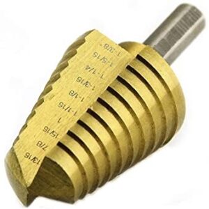 #12 TITANIUM STEP DRILL BIT 13/16″- 1-3/8″