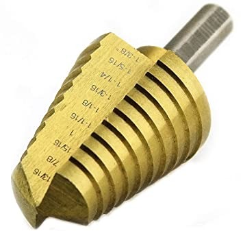 #12 TITANIUM STEP DRILL BIT 13/16″- 1-3/8″