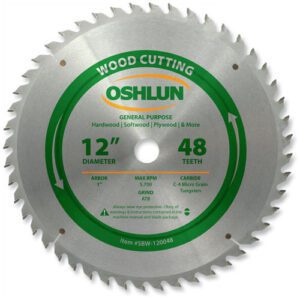 12″X48t Oshlun C-4 Carbide Blade