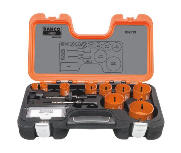 9PC BAHCO PRO BI-METAL HOLESAW KIT