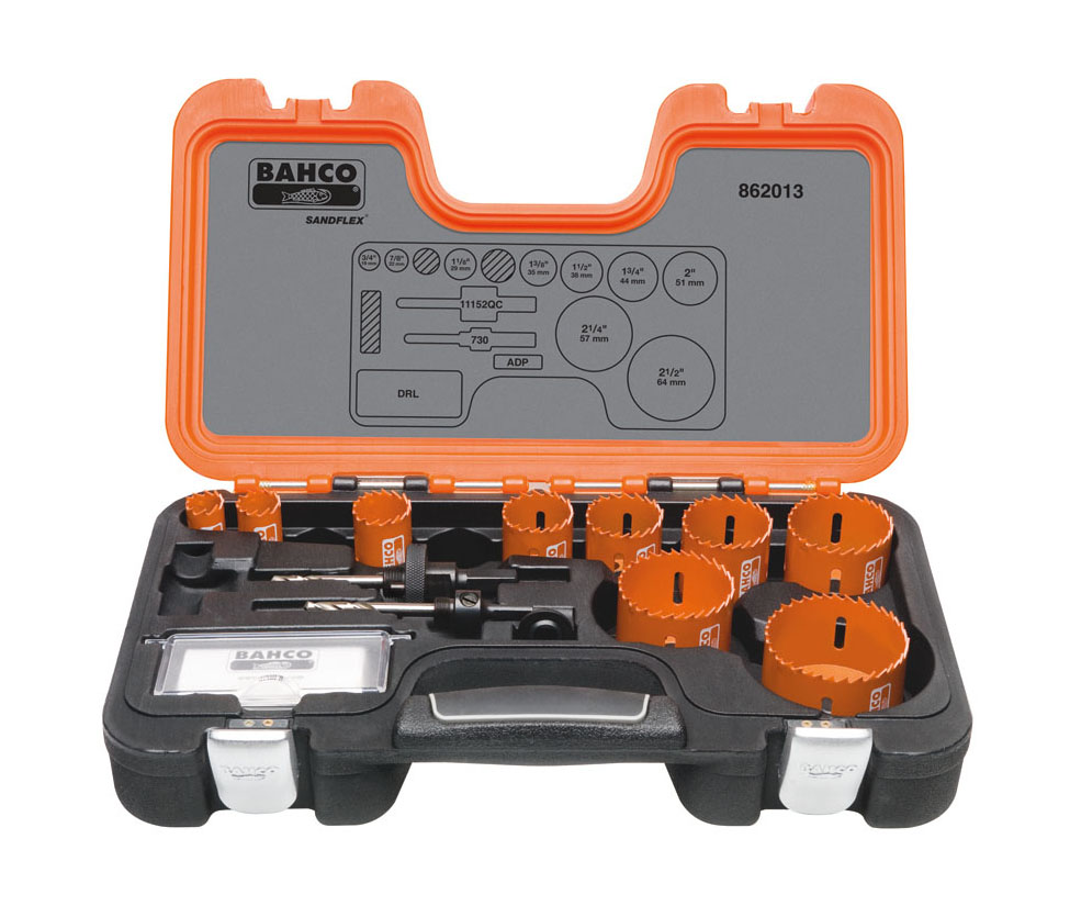 9PC BAHCO PRO BI-METAL HOLESAW KIT