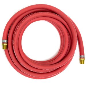 1/2″ X 25′ RUBBER AIR HOSE – 1/2″ NPT