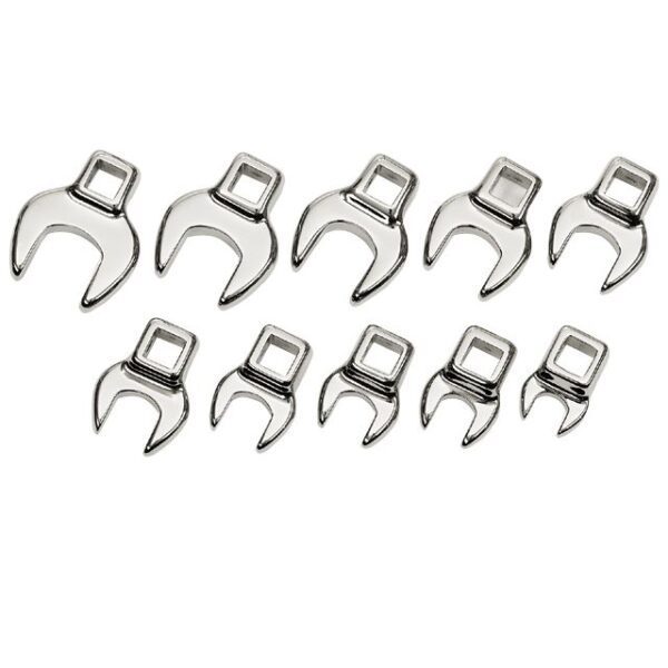 10PC 3/8″ DRIVE CROWFOOT WRENCH SET – METRIC