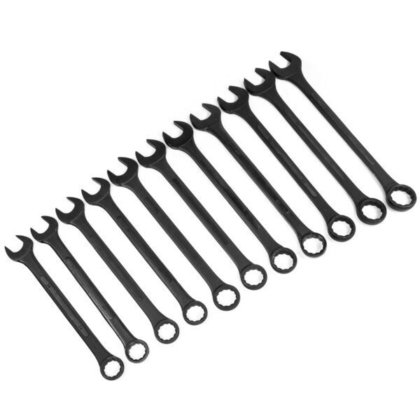 11PC JUMBO BLACK OXIDE COMBINATION WRENCH SET – METRIC