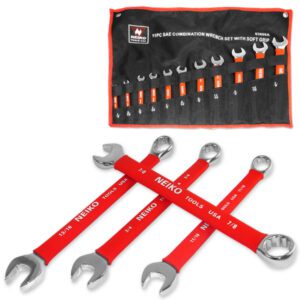 11PC CUSHION GRIP O/B WRENCHES SAE