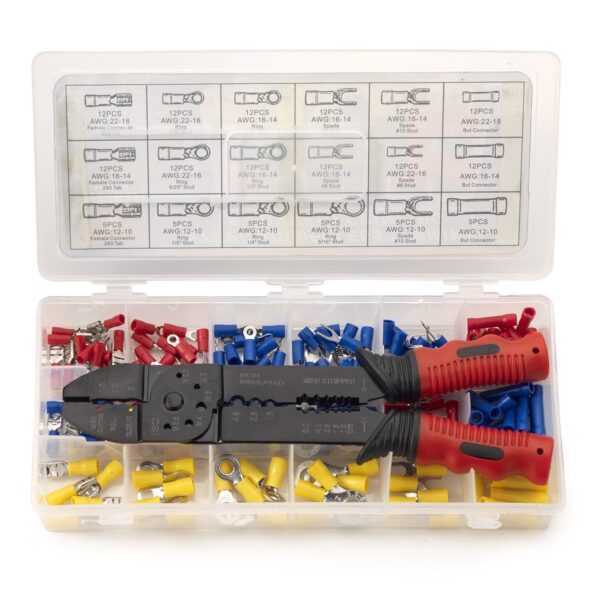 175PC SOLDERLESS WIRING TERMINAL ASSORTMENT SET