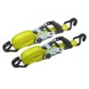 CARGOLOC 4 PC WIDE GRIP 1.5″x12′ J-HOOK RATCHET STRAP SET - Image 2