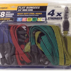 CARGOLOC 18PC ASSORT FLAT BUNGEE PK