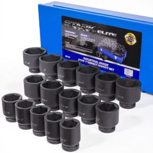 21pc 1″ Deep Impact Socket Set-Sae