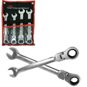 4pc Flex-Head Gear Wrench Set Sae