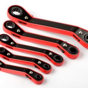 5PC DOUBLE-SIDED OFFSET RATCHET WRENCH SET – METRIC