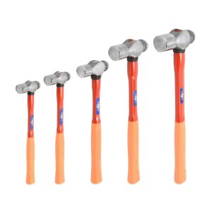 5pc Ball Peen Hammer Set F/Glass