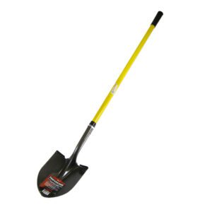 30″ ROUND POINT SHOVEL WITH FIBERGLASS D-HANDLE