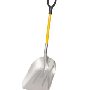 BIG SCOOP ALUMINUM SNOW & GRAIN SHOVEL WITH FIBERGLASS D-HANDLE